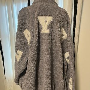 PLAYBOY purple fuzzy jacket